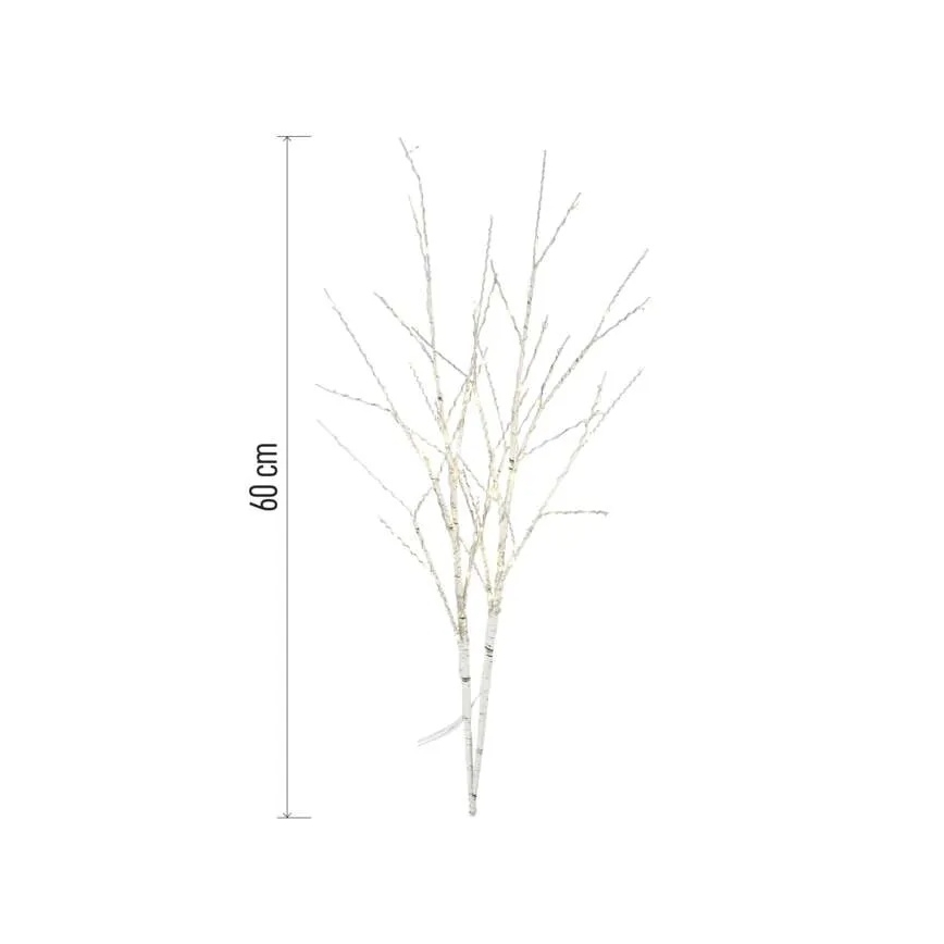 LED-Außen-Weihnachtsdekoration, 100 LEDs, 3×AA, warmweiß, IP44