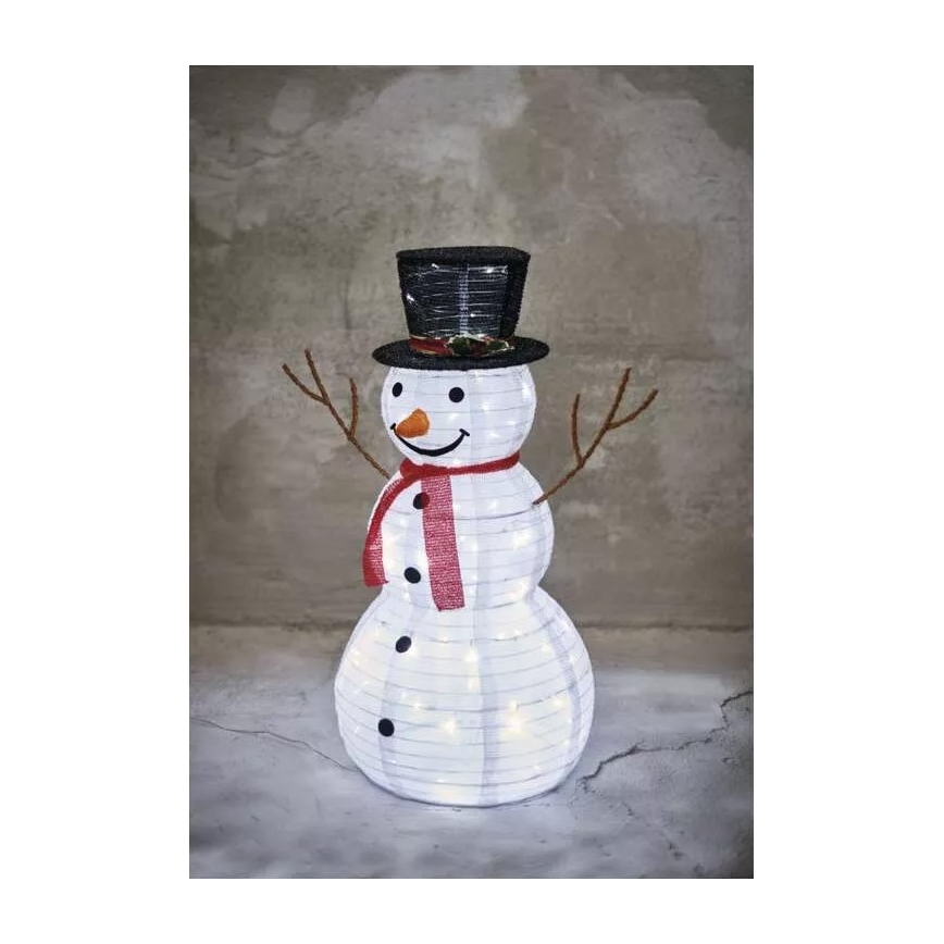 LED Außen-Weihnachtsdekoration 80xLED/2,25W/4,5/230V IP44 90 cm Schneemann