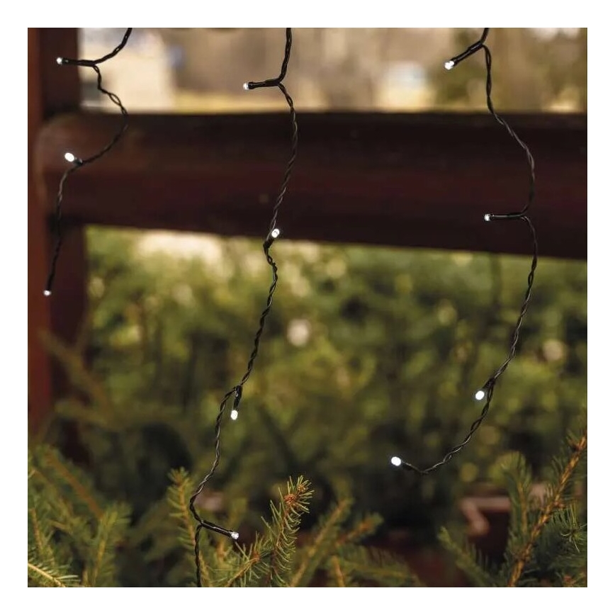 LED Außen-Weihnachtslichterkette 100xLED/2,5x0,9m IP44 kaltweiß