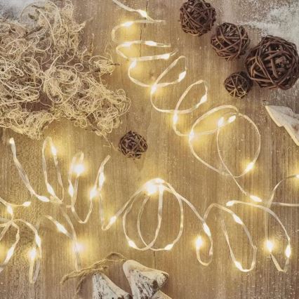 LED Außen-Weihnachtslichterkette 160xLED/21m IP44 warmweiß