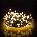 LED-Außen-Weihnachtslichterkette 100 LEDs / 8 Funktionen 15 m IP44 warmweiß
