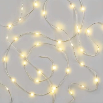 LED-Außen-Weihnachtslichterkette 120 LEDs / 17 m IP44 warmweiß