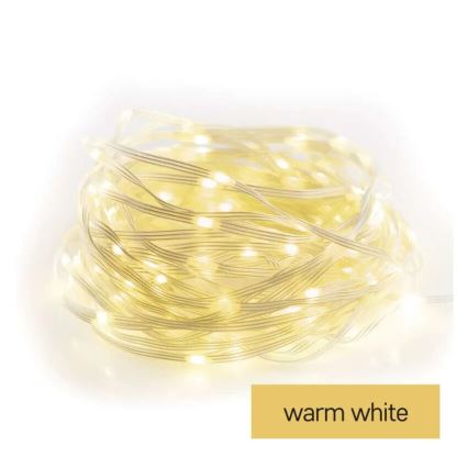 LED-Außen-Weihnachtslichterkette 120 LEDs / 17 m IP44 warmweiß
