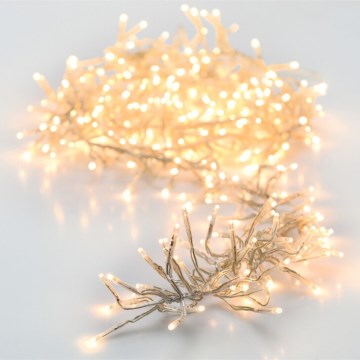 LED-Außen-Weihnachtslichterkette 3.000 LEDs / 230 V / 8 Funktionen, 24,8 m, IP44, warmweiß
