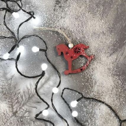 LED-Außen-Weihnachtslichterkette, 480 LEDs / 8 Funktionen, 53 m, kaltweiß, IP44