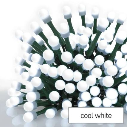 LED-Außen-Weihnachtslichterkette, 480 LEDs / 8 Funktionen, 53 m, kaltweiß, IP44