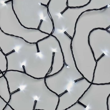 LED-Außen-Weihnachtslichterkette 50 LEDs / 5 m IP44 kaltweiß