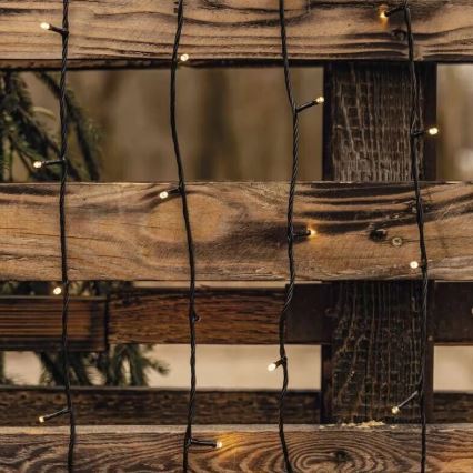 LED-Außen-Weihnachtslichterkette 50xLED/5m IP44 warmweiß