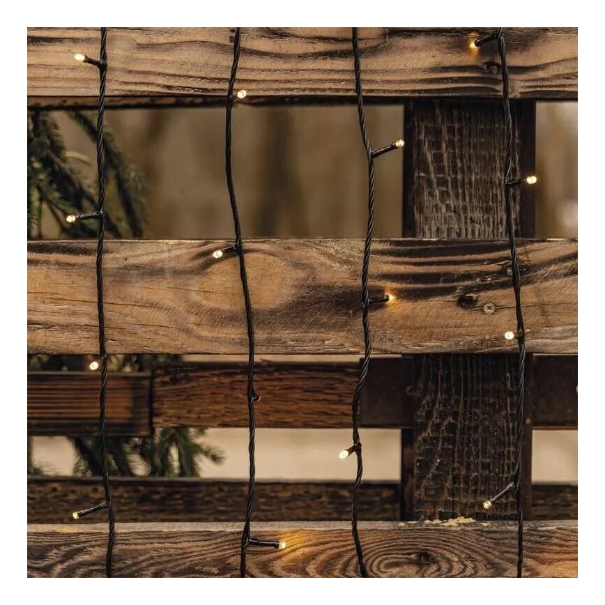 LED-Außen-Weihnachtslichterkette 50xLED/5m IP44 warmweiß