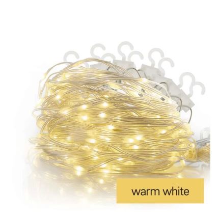 LED-Außen-Weihnachtslichterkette 54xLED/8 Funktionen 6,7x0,7m IP44 warmweiß