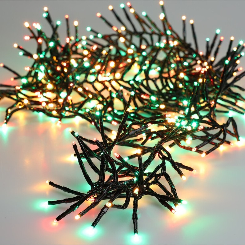 LED-Außen-Weihnachtslichterkette 576 LEDs/230V/8 Funktionen 7,2 m IP44 mehrfarbig