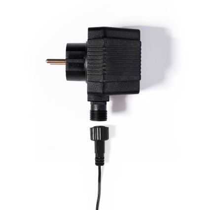 LED-Außen-Girlande CONE FILAMENT 20xE10 19m mehrfarbig/warmweiß IP44, hergestellt in der EU