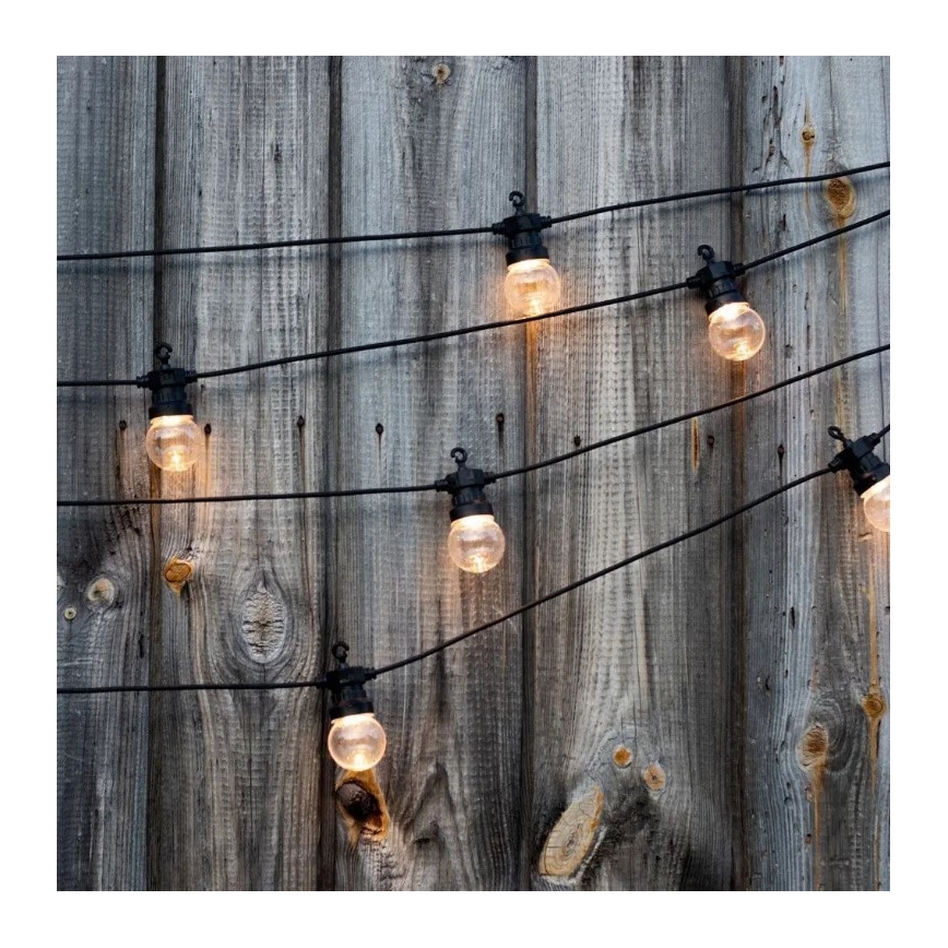 LED-Außenkette STRING 5m 10xLED/0,4W/24/230V 3000K IP44