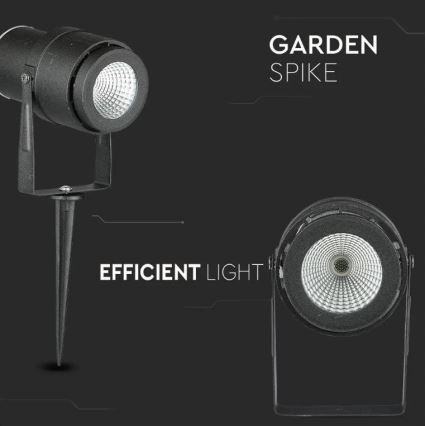 LED Außenlampe LED/12W/230V 3000K schwarz IP65