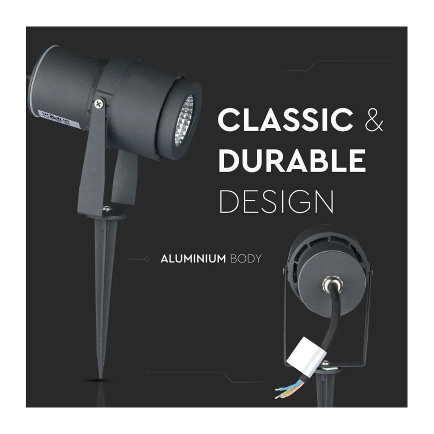LED Außenlampe LED/12W/230V 4000K anthrazit IP65