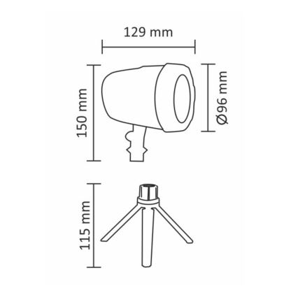 LED-Außenlaserprojektor LED/5W/230V IP44