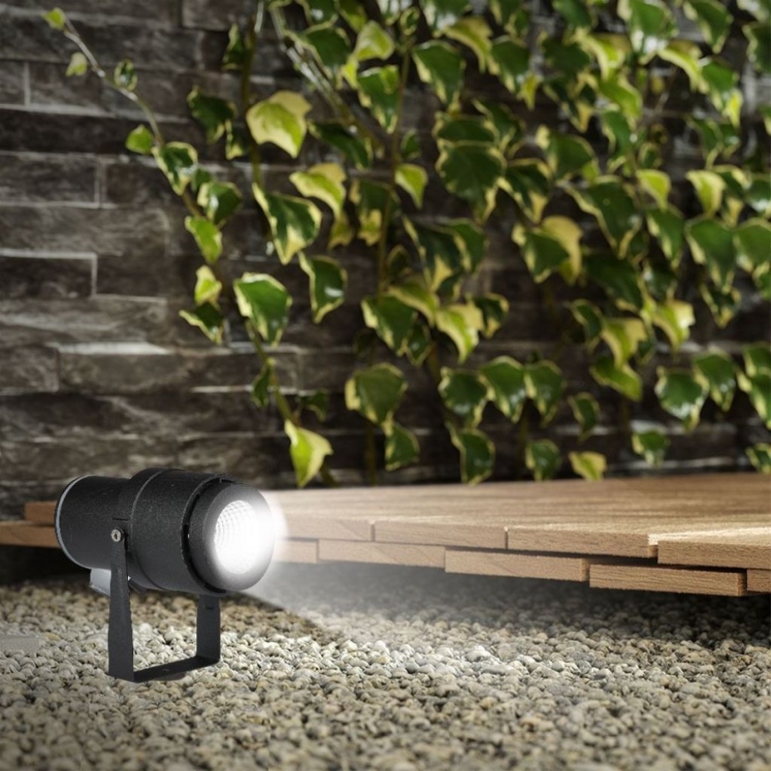 LED-Außenleuchte LED/12W/100-240V IP65 schwarz - grünes Licht
