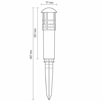 LED-Außenleuchte LED/3W/230V 2800K IP65