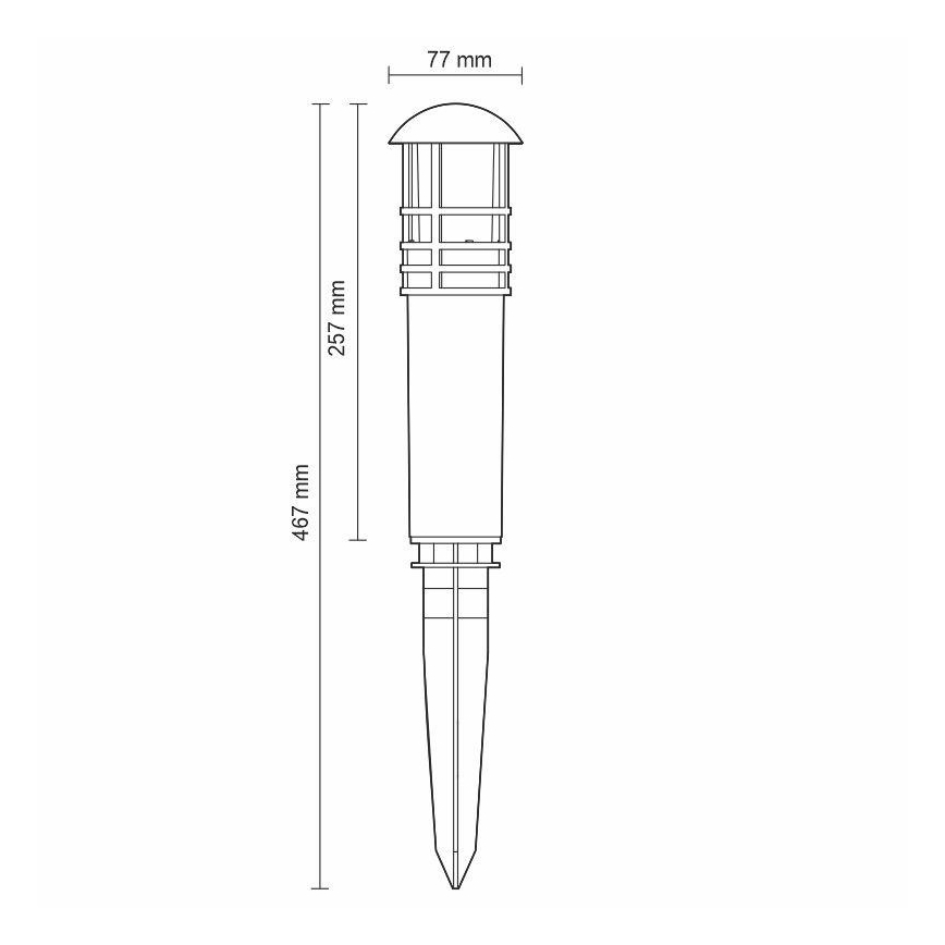 LED-Außenleuchte LED/3W/230V 2800K IP65
