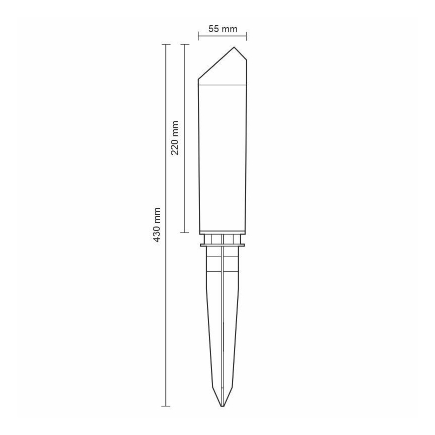 LED-Außenleuchte LED/3W/230V 4000K IP65