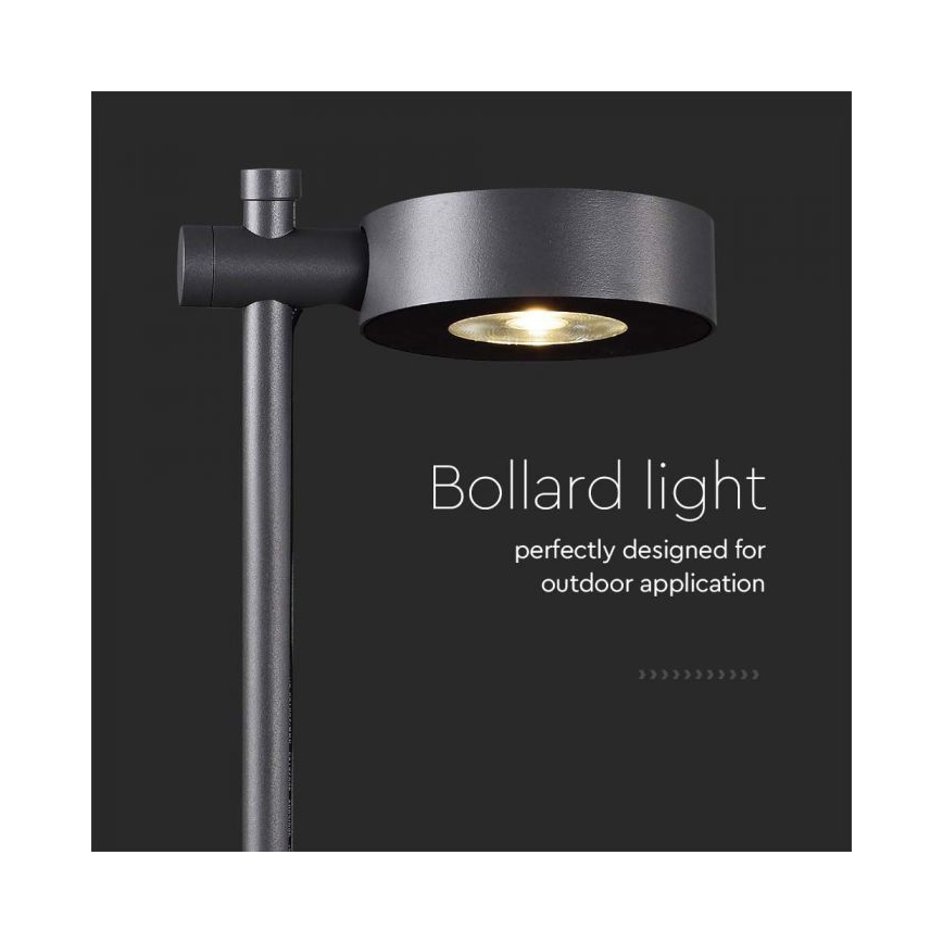 LED Außenleuchte LED/7W/230V 4000K IP65 schwarz 102 cm