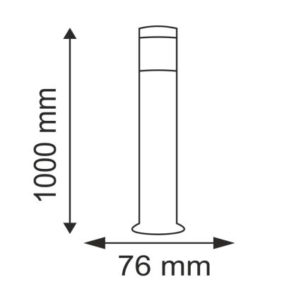 LED-Außenleuchte LIVIA 1xE27/7W/230V 4000K IP44