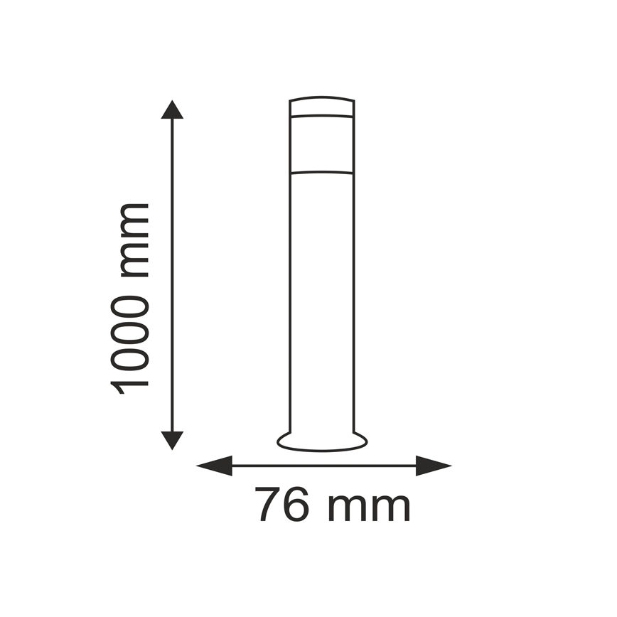 LED-Außenleuchte LIVIA 1xE27/7W/230V 4000K IP44