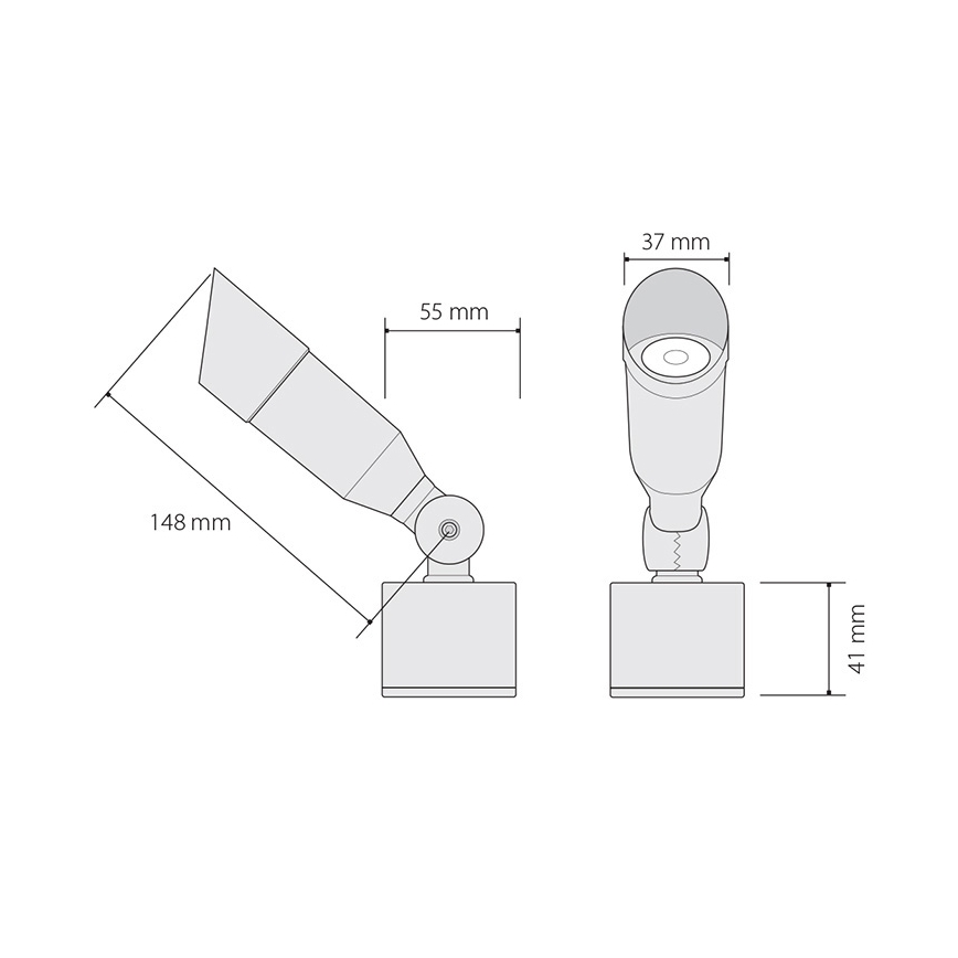 Panlux OKN-1LED/S - LED Außenleuchte OKO 1xLED/1W/350mA