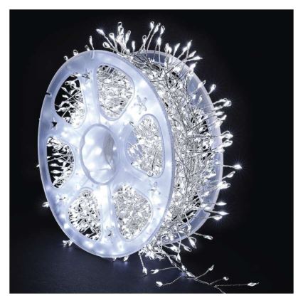 LED Außenlichterkette 1440xLED/8 Funktionen 14,4m IP44 kaltweiß