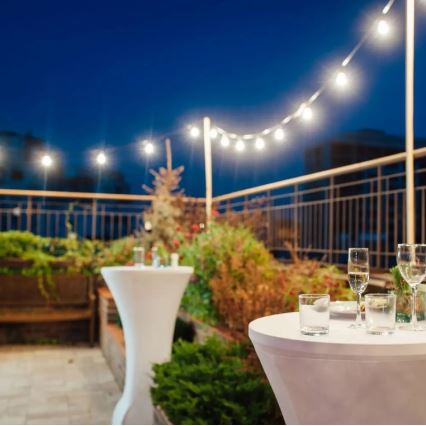 LED Außen-Lichterkette STRING 5m 10xLED/0,5W/230V IP44 3000K