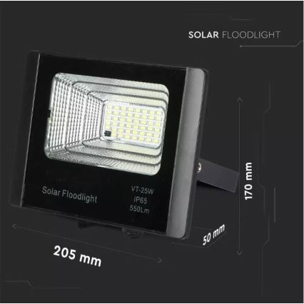 LED Außensolarleuchte LED/12W/3,2V 6000K IP65 + FB