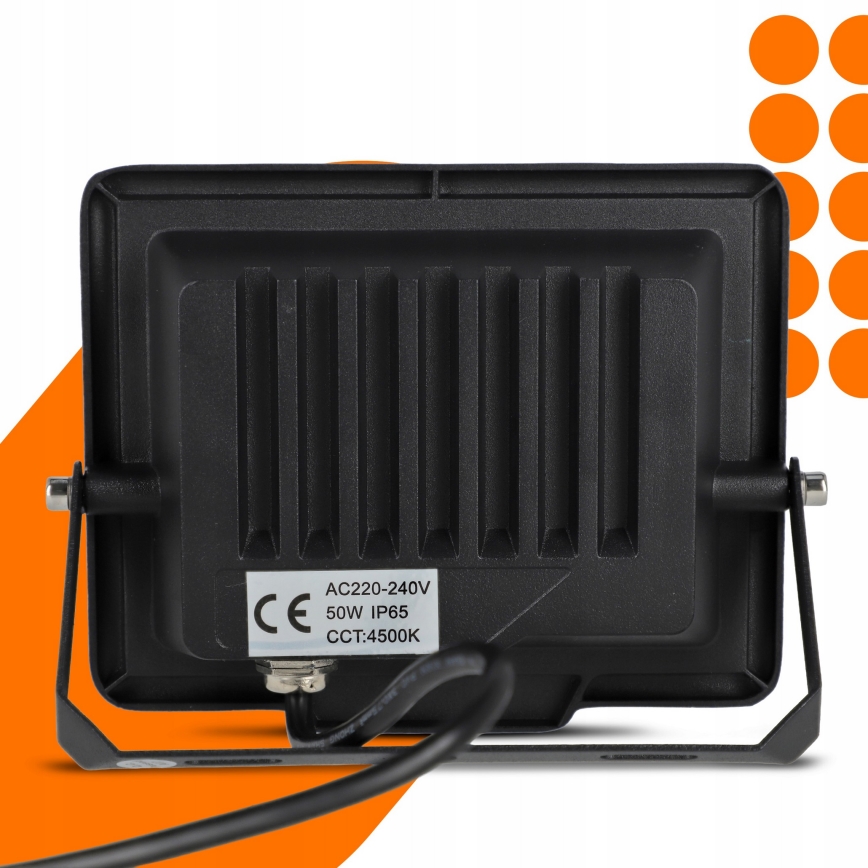 LED-Außenstrahler LED/50W/230V 4500K IP65 schwarz