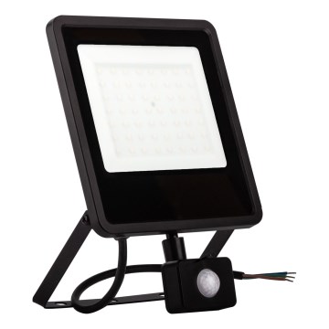 LED-Außenstrahler mit Sensor LED/100W/230V 4000K IP65 schwarz