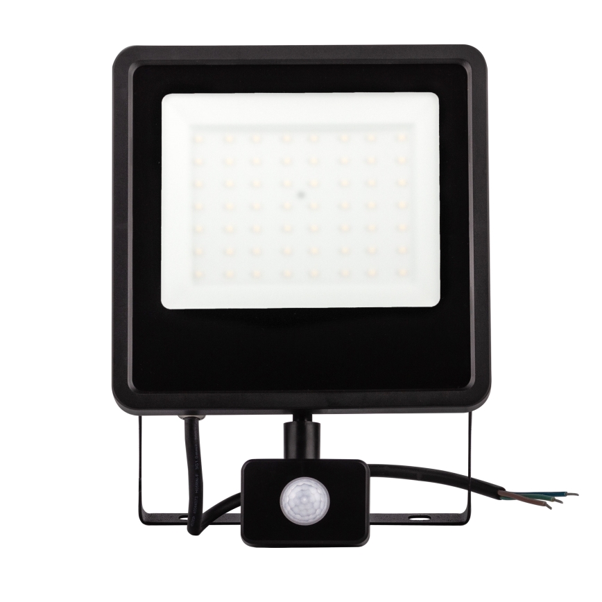 LED-Außenstrahler mit Sensor LED/100W/230V 4000K IP65 schwarz