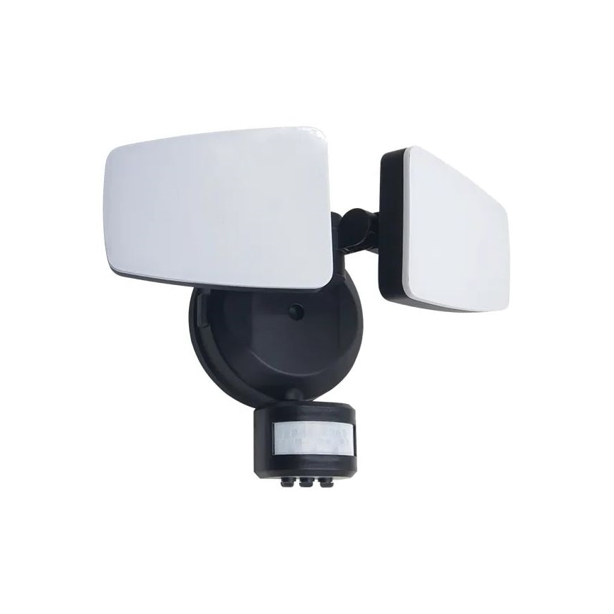 LED-Außenstrahler mit Sensor LED/24W/230V 3000/4000/6000K IP54 schwarz