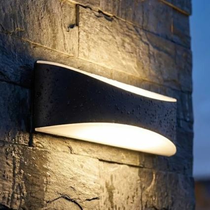 LED-Außenwandleuchte 10W/230V IP65 schwarz