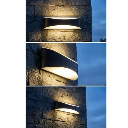 LED-Außenwandleuchte 10W/230V IP65 schwarz