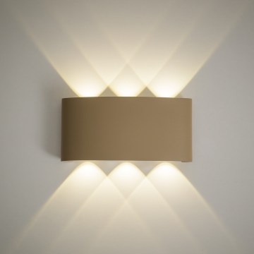 LED Außenwandleuchte ARROW LED/6W/230V IP54 beige