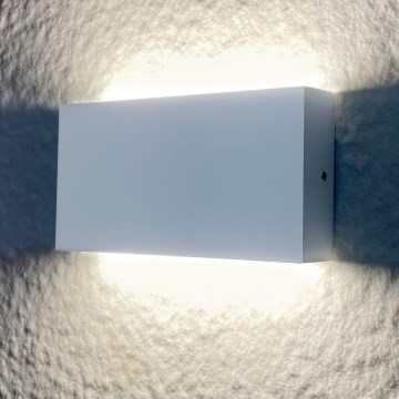 LED Außenwandleuchte CHICAGO 2xLED/5,5W/230V IP44 weiß