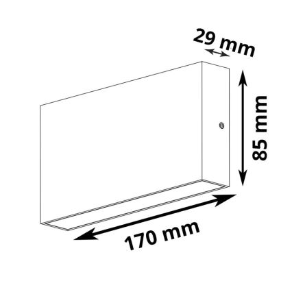 LED Außenwandleuchte CHICAGO 2xLED/5,5W/230V IP44 weiß