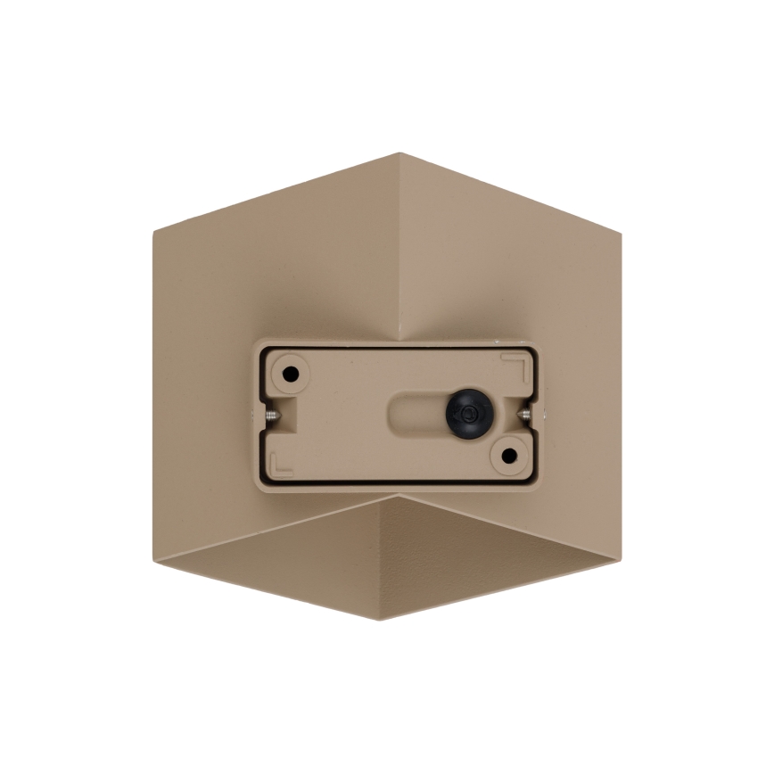 LED-Außenwandleuchte CUBE LED/10W/230V IP54 beige