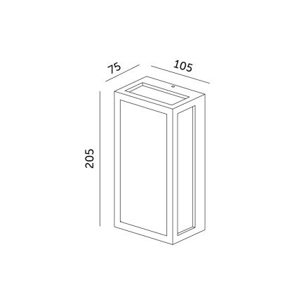 LED-Außenwandleuchte ENTERA LED/10W/230V 4000K IP54