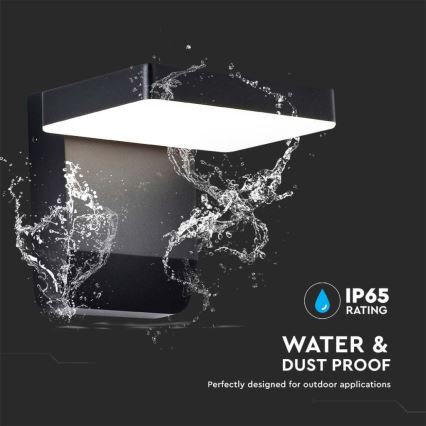 LED Außenwandleuchte flexibel LED/17W/230V IP65 4000K schwarz