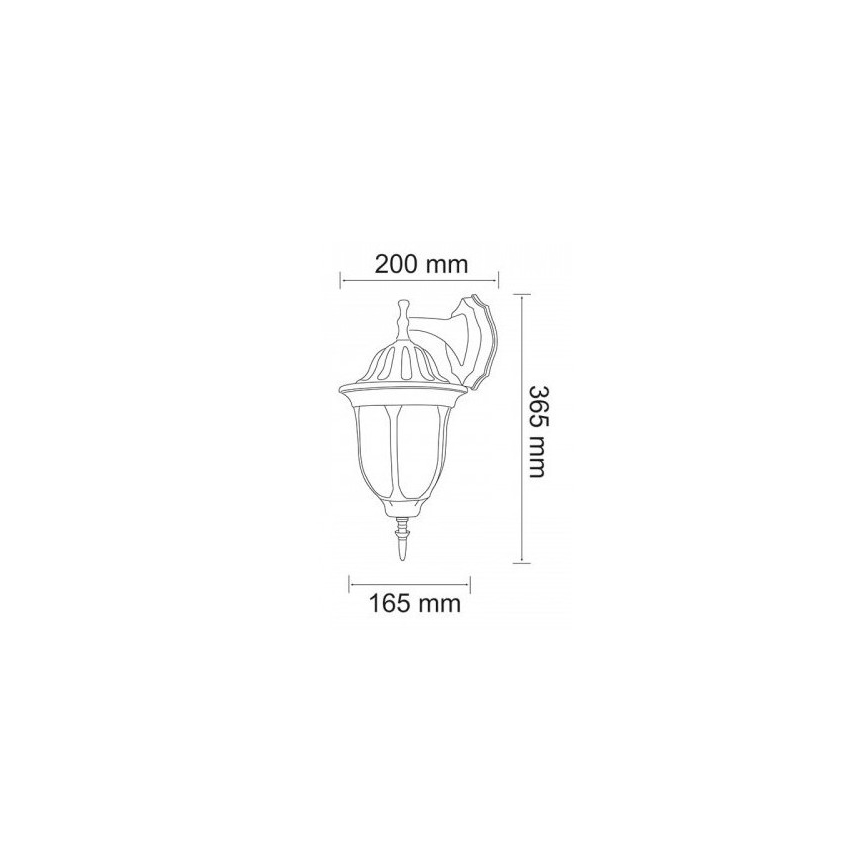 LED-Außenwandleuchte FLORENCJA 1xE27/10W/230V IP43