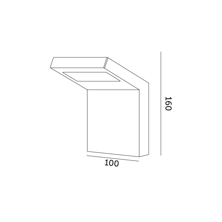 LED-Außenwandleuchte INDUO K LED/10W/230V 4000K IP54