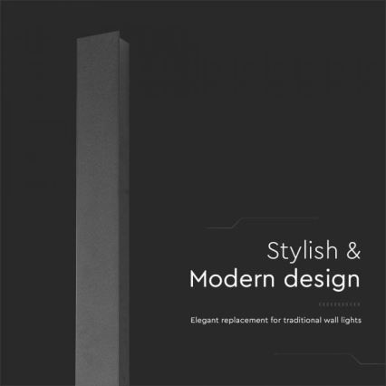 LED Außenwandleuchte LED/10W/230V 3000K IP65 51 cm schwarz