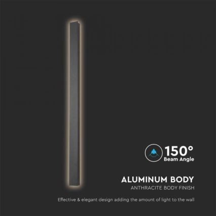 LED Außenwandleuchte LED/10W/230V 4000K IP65 51 cm Anthrazit