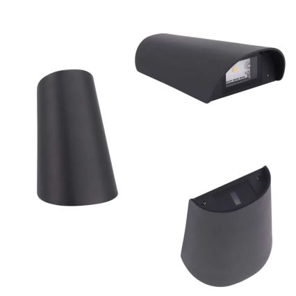 LED Außenwandleuchte LED/11W/230V IP65 schwarz