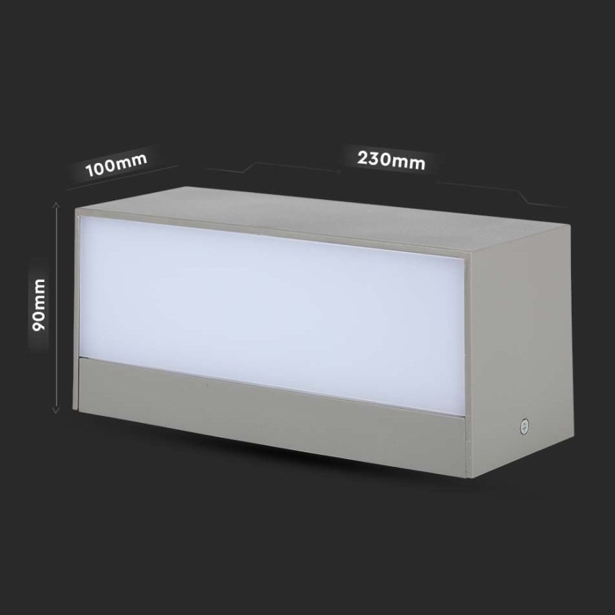 LED Außenwandleuchte LED/12W/230V 3000K IP65
