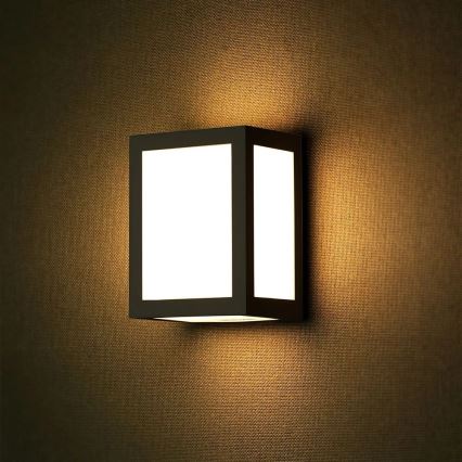 LED-Außenwandleuchte LED/12W/230V 3000K IP65 schwarz